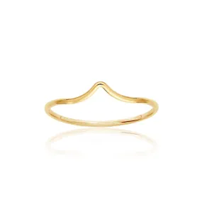 14k Arch Stacking Ring