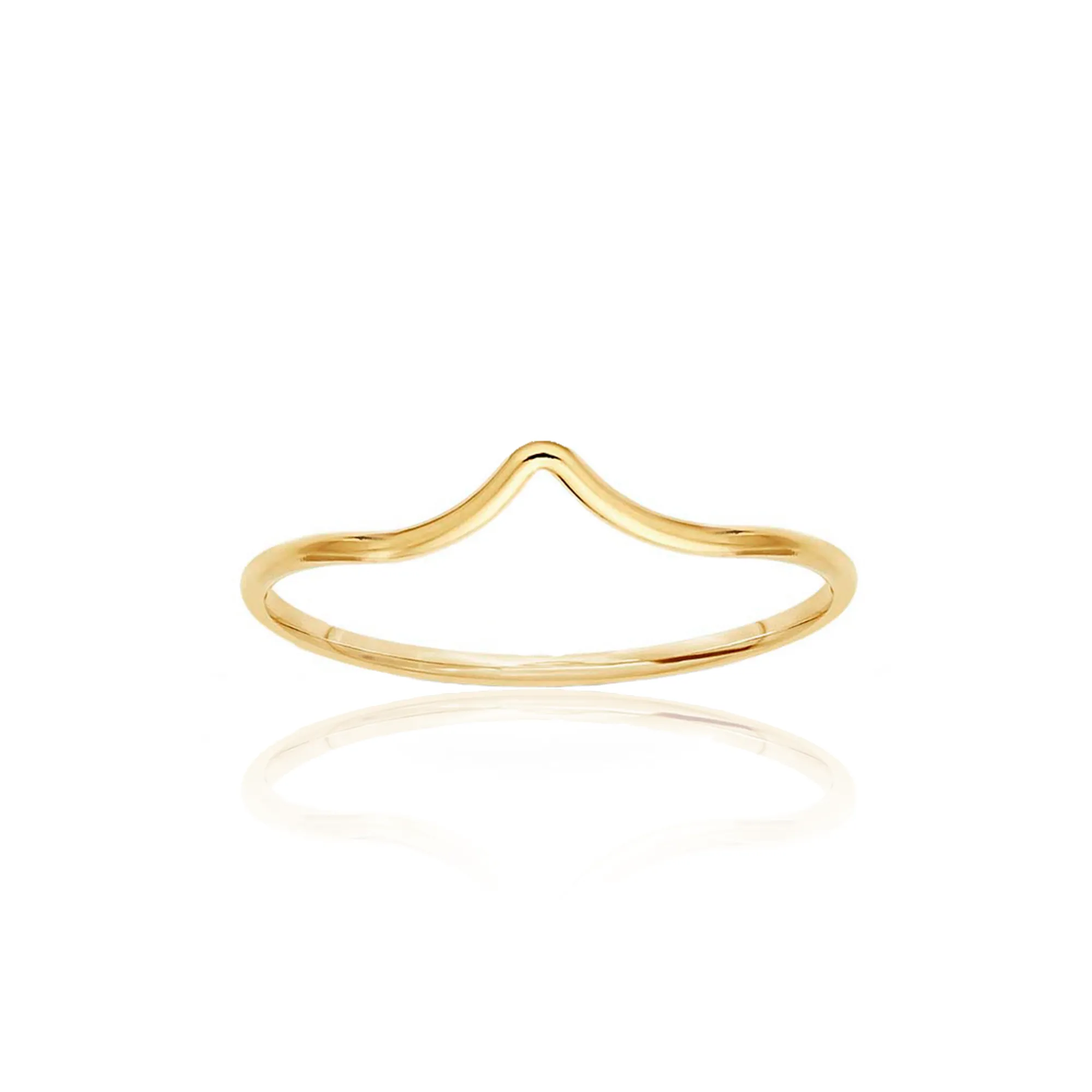 14k Arch Stacking Ring