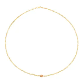 14K Citrine Mirrored Chain Bracelet