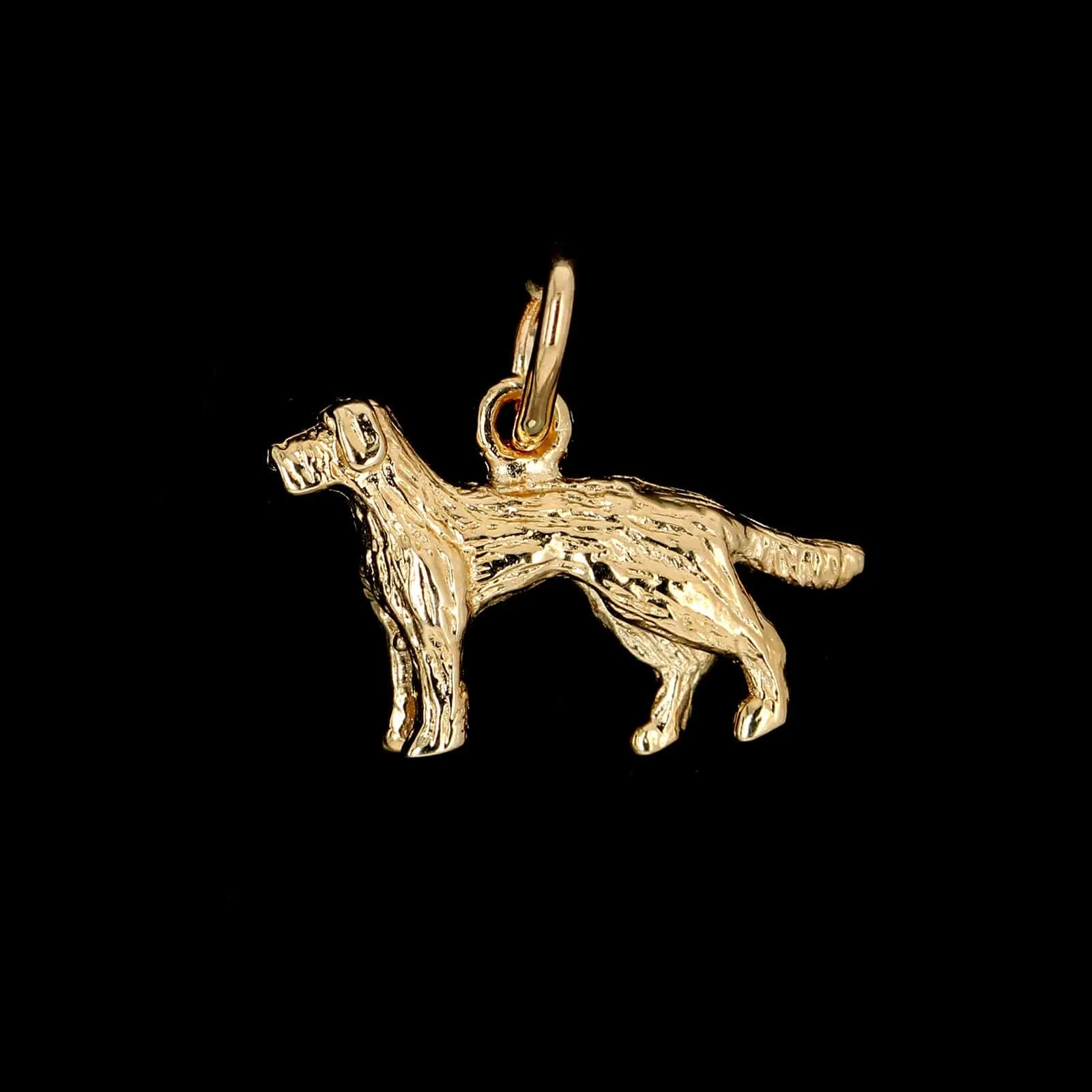 14K Yellow Gold Estate Dog Charm