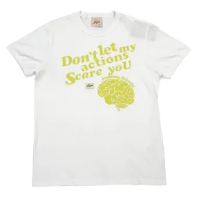 ACTION SCARE TEE WHITE/YELLOW