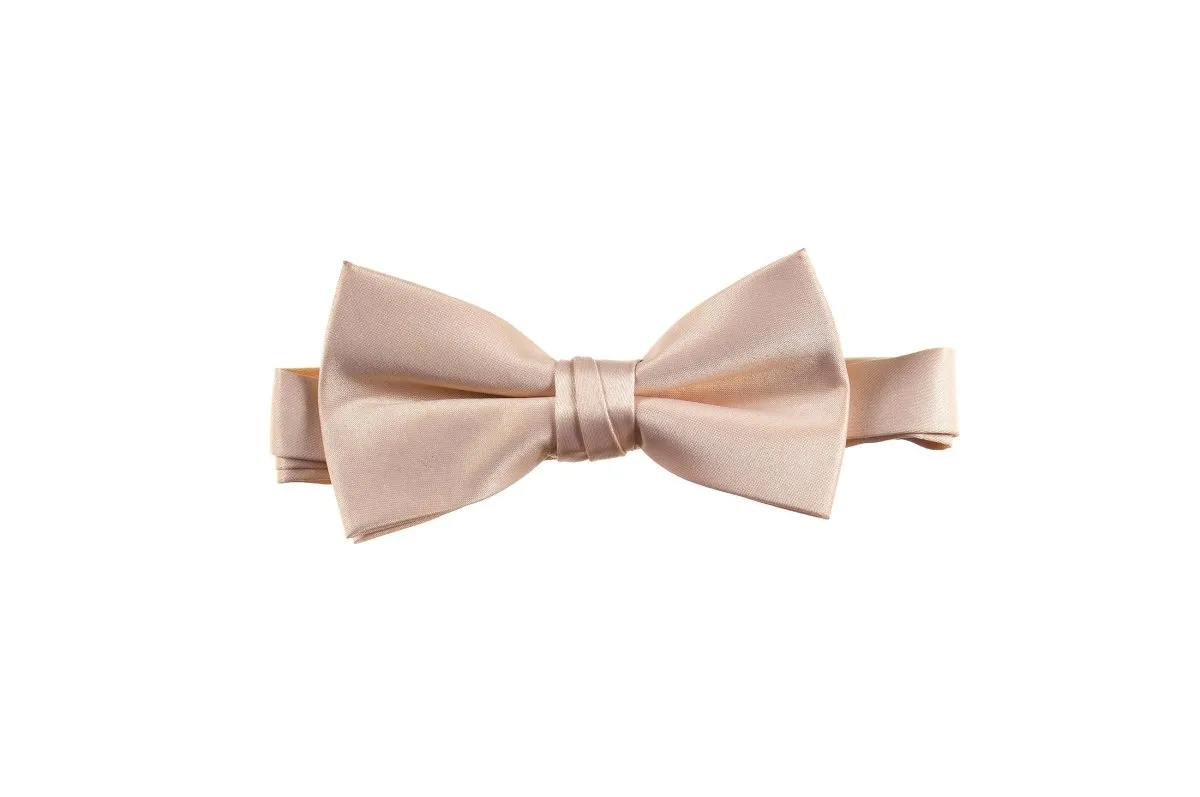 Adjustable Pre-Tied Bow Tie in Deluxe Polyester Satin | Men's & Boy's Sizes