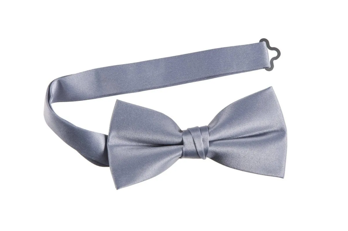 Adjustable Pre-Tied Bow Tie in Deluxe Polyester Satin | Men's & Boy's Sizes