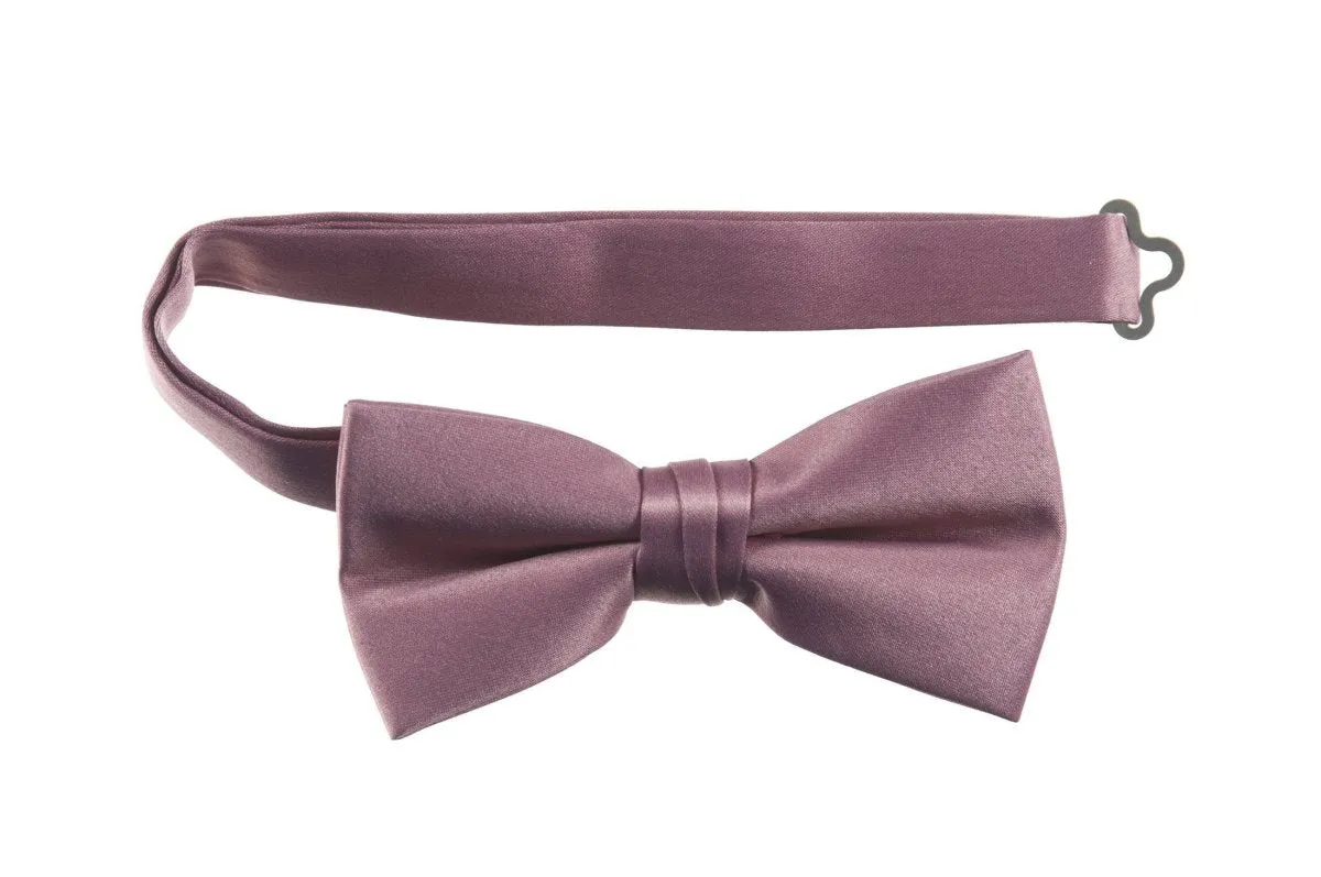 Adjustable Pre-Tied Bow Tie in Deluxe Polyester Satin | Men's & Boy's Sizes