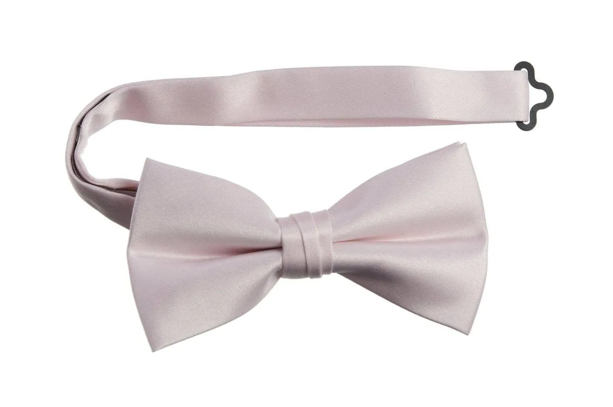 Adjustable Pre-Tied Bow Tie in Deluxe Polyester Satin | Men's & Boy's Sizes