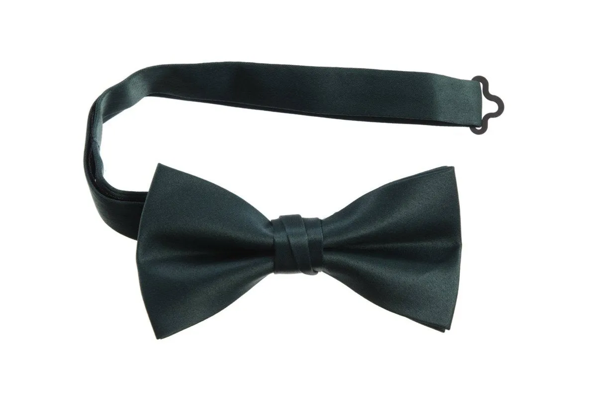 Adjustable Pre-Tied Bow Tie in Deluxe Polyester Satin | Men's & Boy's Sizes