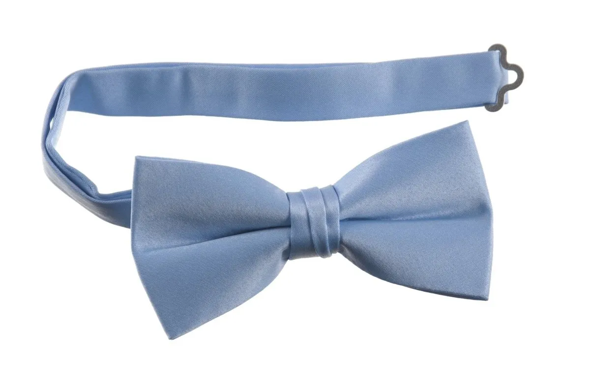 Adjustable Pre-Tied Bow Tie in Deluxe Polyester Satin | Men's & Boy's Sizes