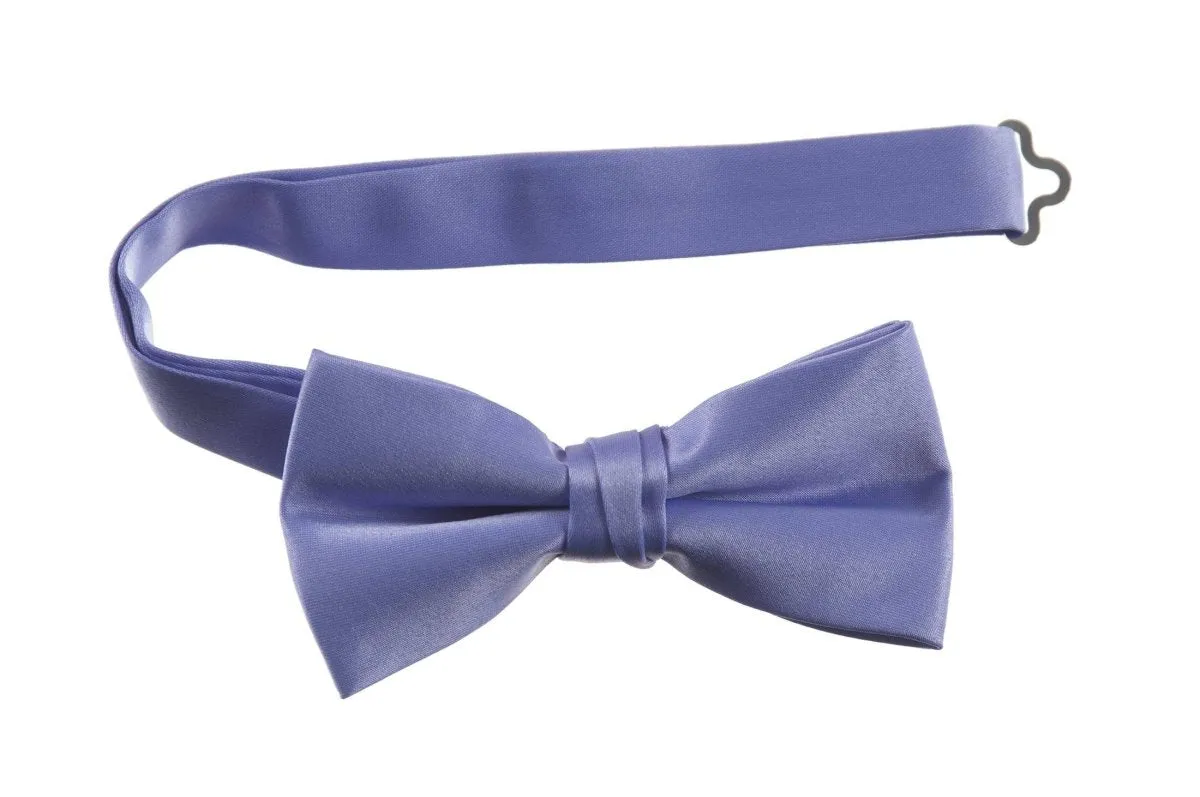 Adjustable Pre-Tied Bow Tie in Deluxe Polyester Satin | Men's & Boy's Sizes