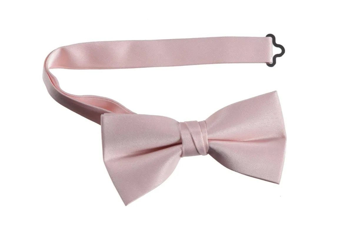 Adjustable Pre-Tied Bow Tie in Deluxe Polyester Satin | Men's & Boy's Sizes