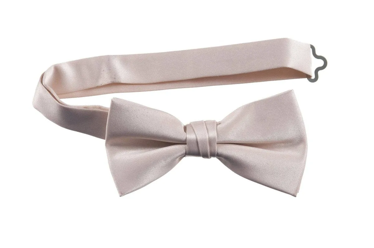 Adjustable Pre-Tied Bow Tie in Deluxe Polyester Satin | Men's & Boy's Sizes