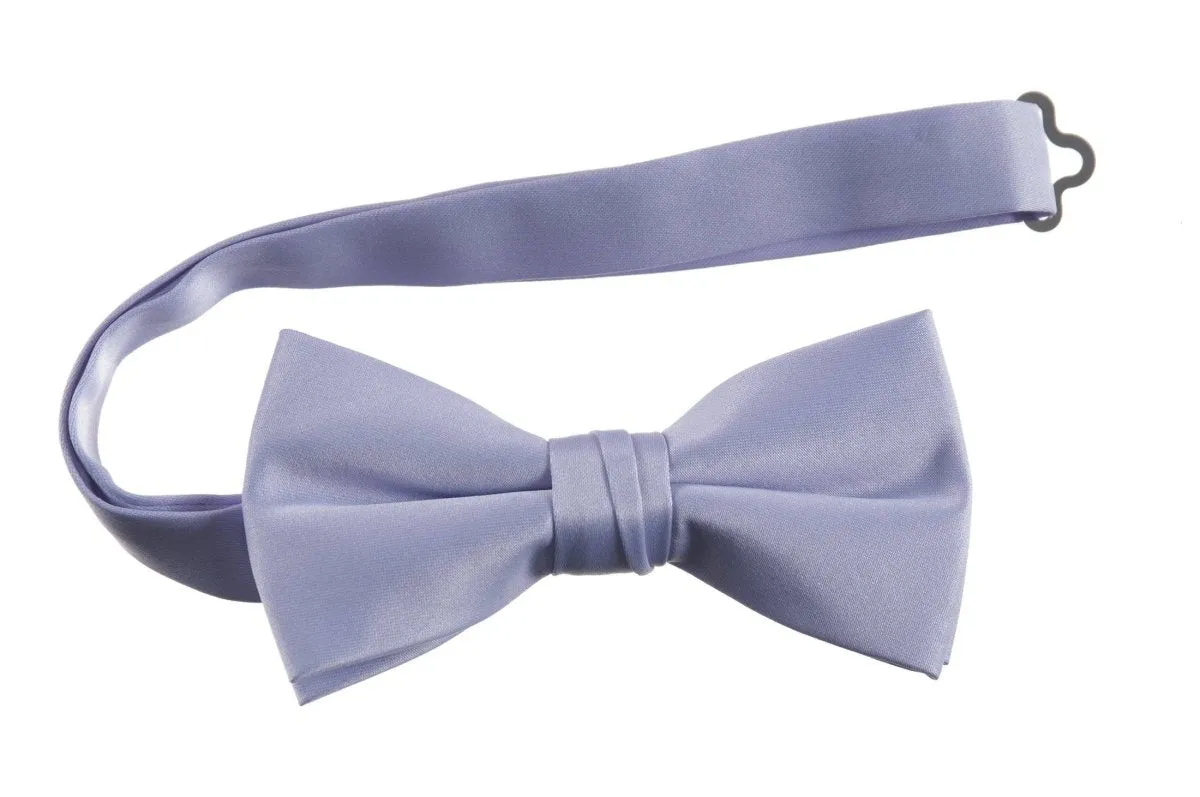 Adjustable Pre-Tied Bow Tie in Deluxe Polyester Satin | Men's & Boy's Sizes