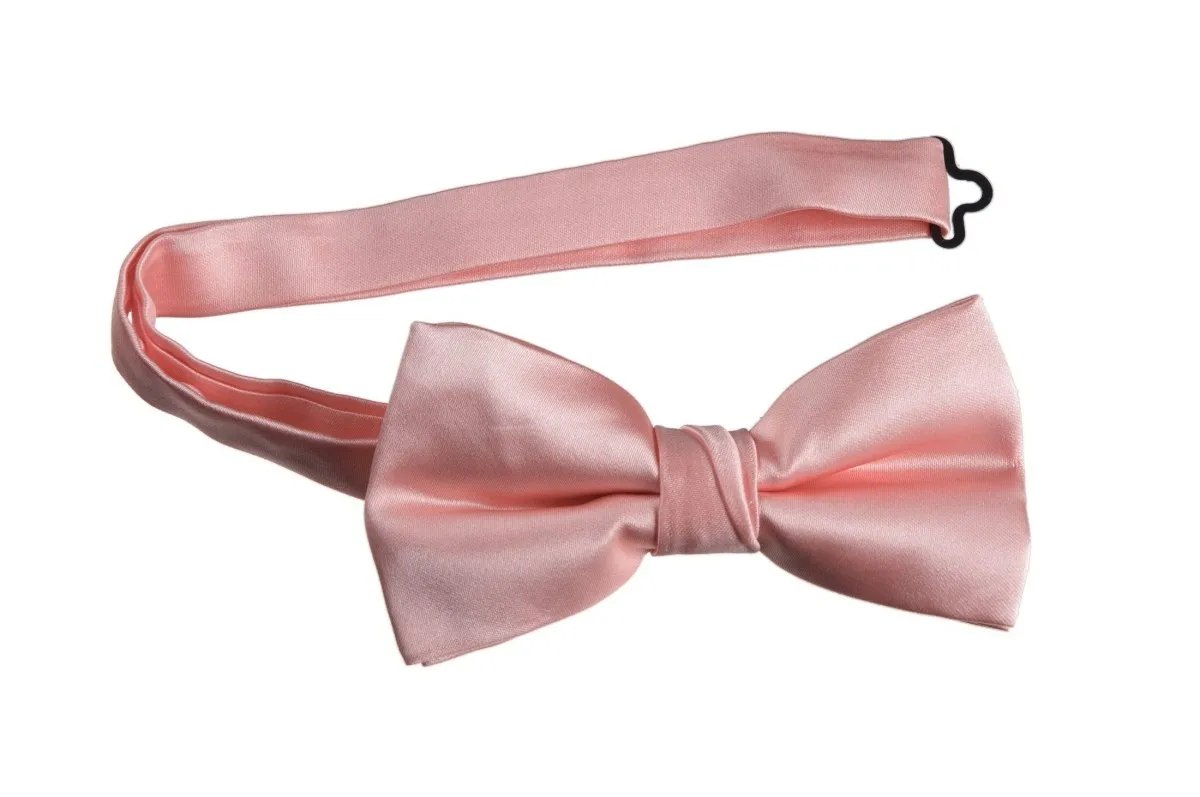 Adjustable Pre-Tied Bow Tie in Deluxe Polyester Satin | Men's & Boy's Sizes