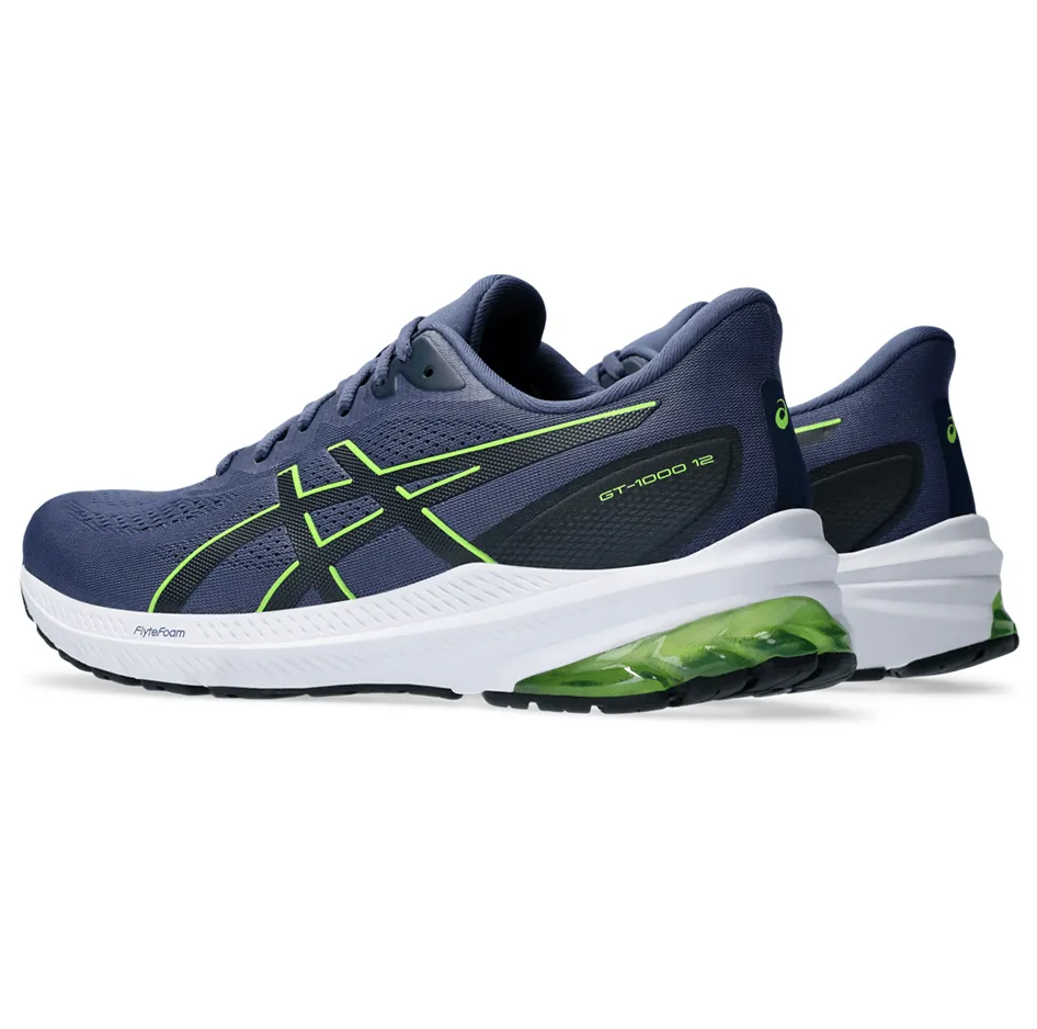 Asics GT-1000v12 Men's Running Shoes SS24 Thunder Blue / Electric Lime