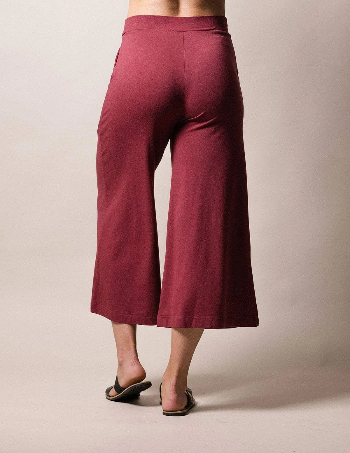 Bamboo Crop Pants - Tibetan Red - As Is Clearance - XL Only