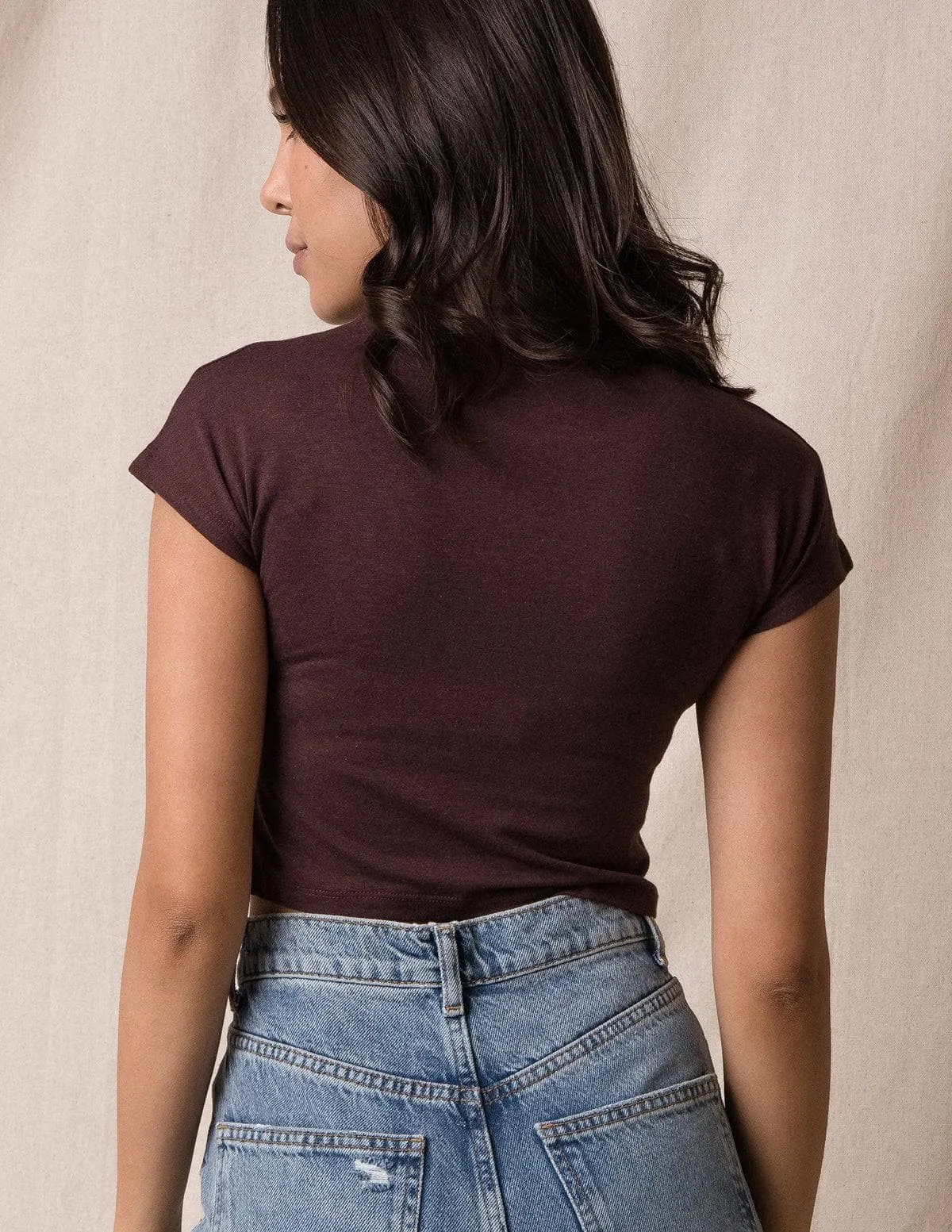 Bamboo / Organic Cotton Crop Top - As-Is-Clearance