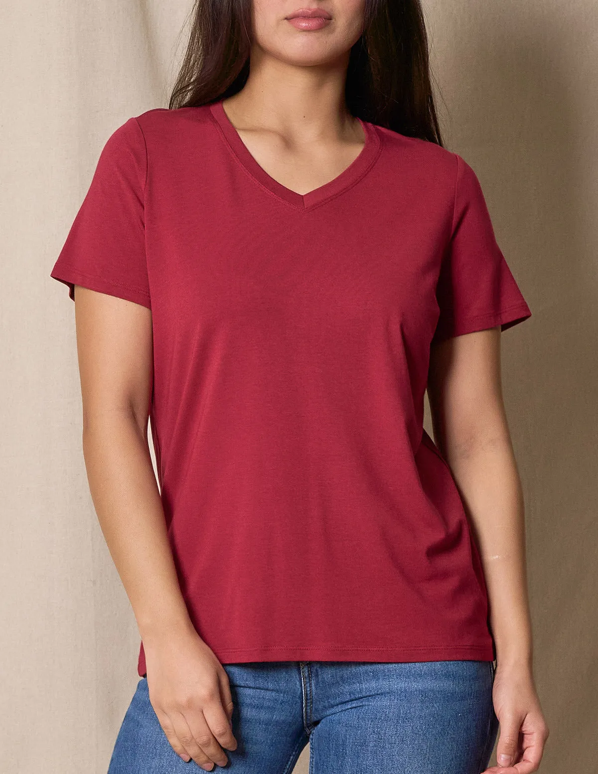 Bamboo / Organic Cotton V-Neck Tee