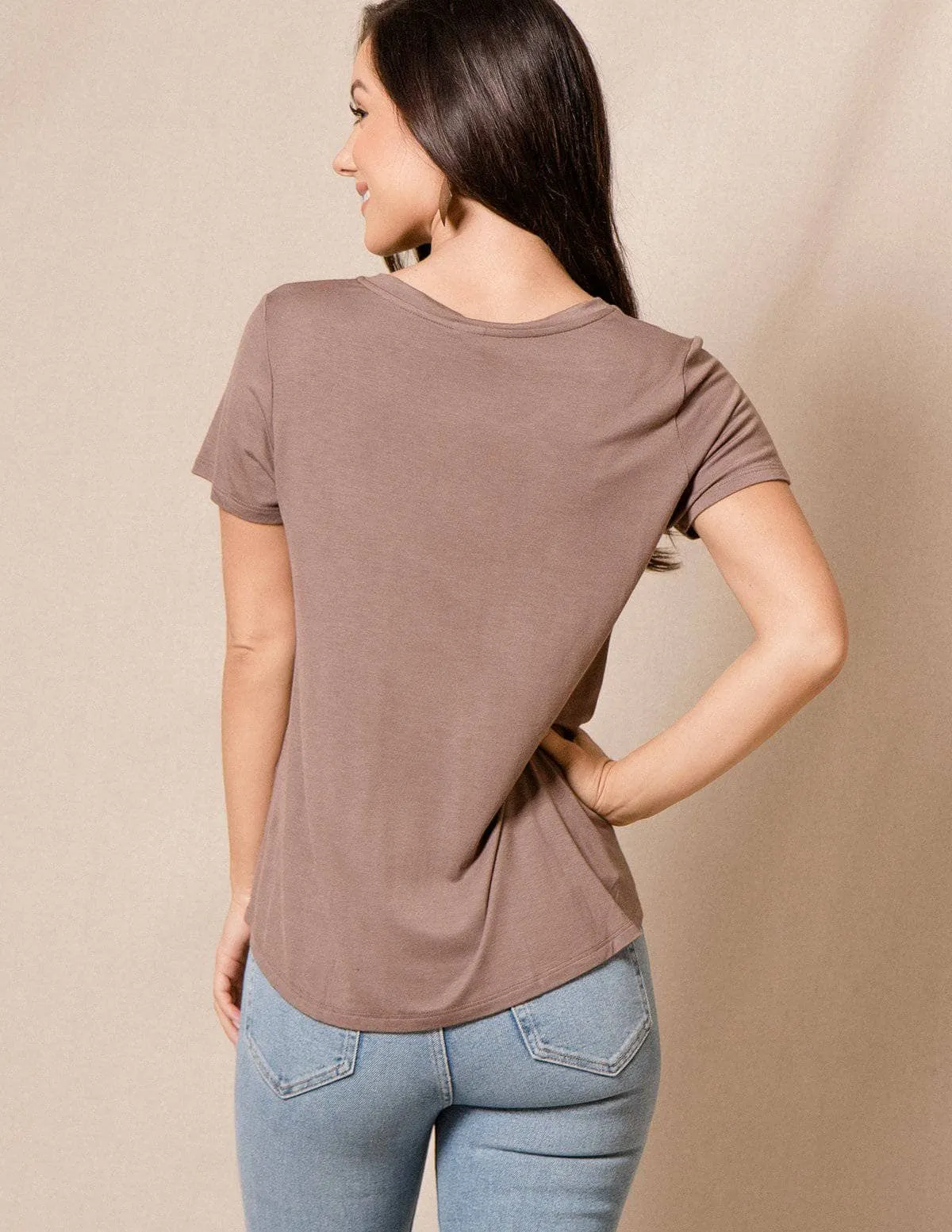 Bamboo V-Neck Tee - As-Is-Clearance