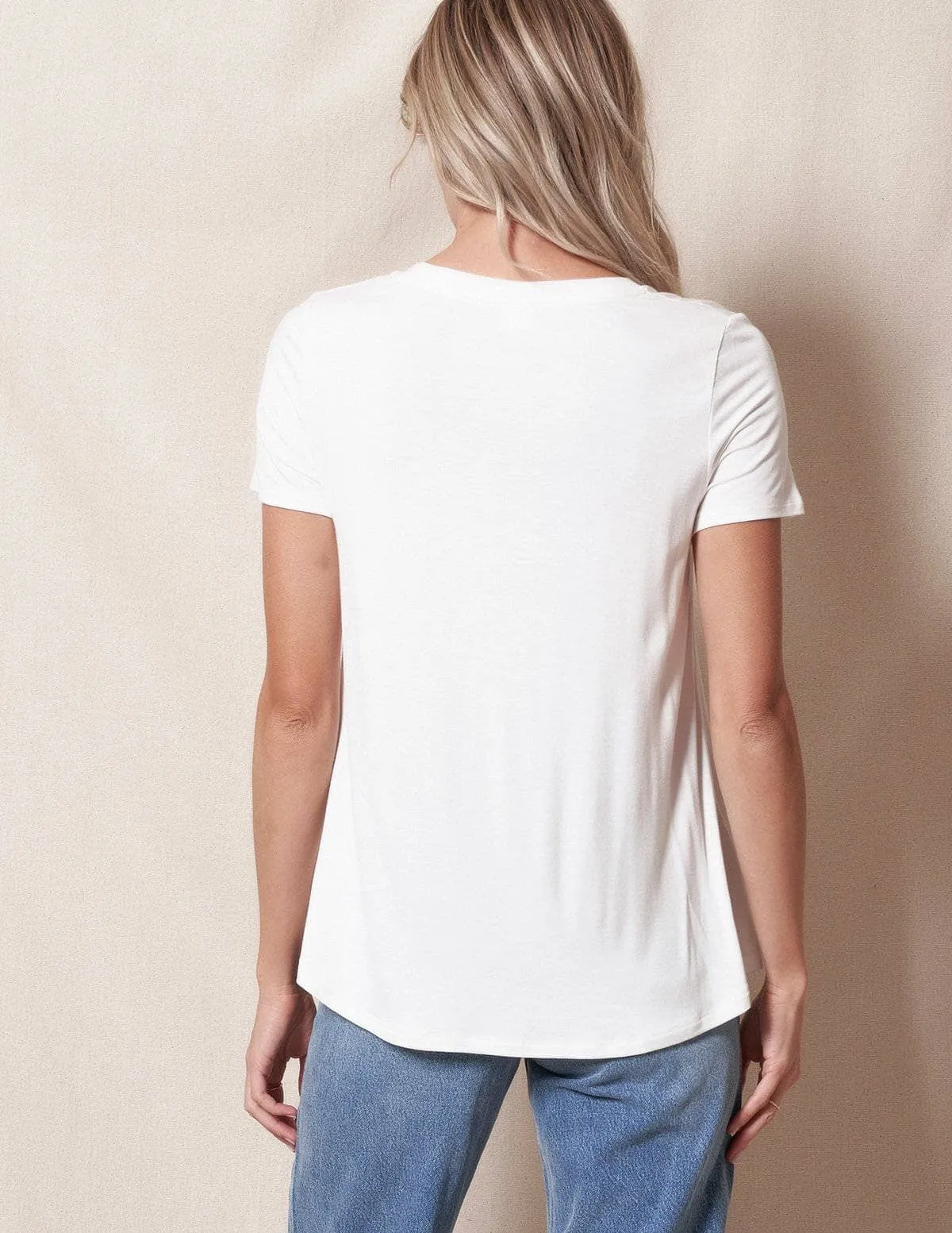 Bamboo V-Neck Tee - As-Is-Clearance