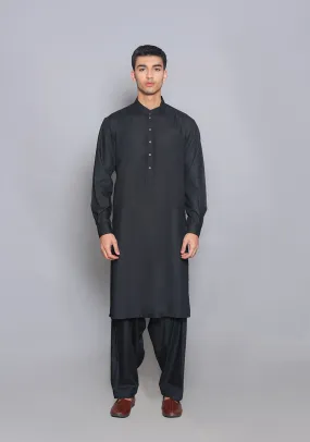 Basic Poly Viscose Pirat Black Classic Fit Suit