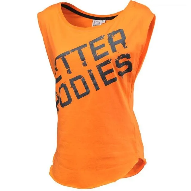 Better Bodies Casual Printed Tee - Bright Orange