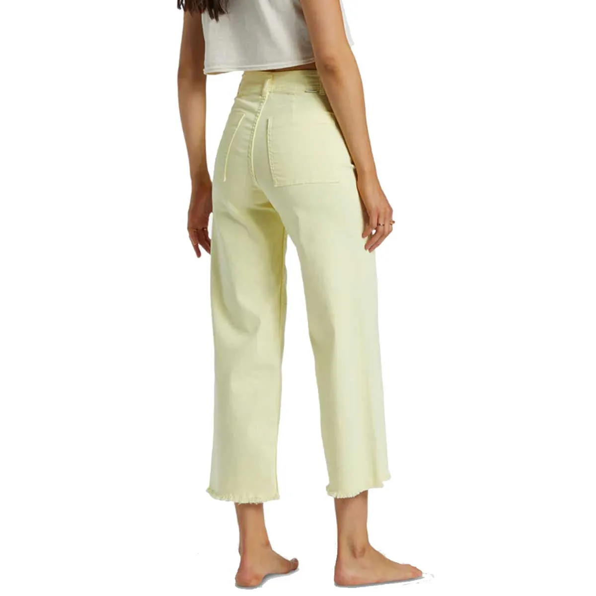 Billabong Women's Free Fall High Waist Pants - Mellow Yellow