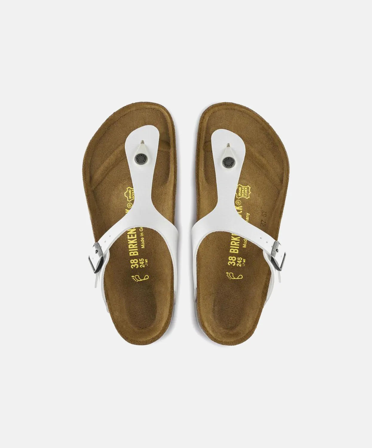 Birkenstock Gizeh Birko-Flor White Sandals