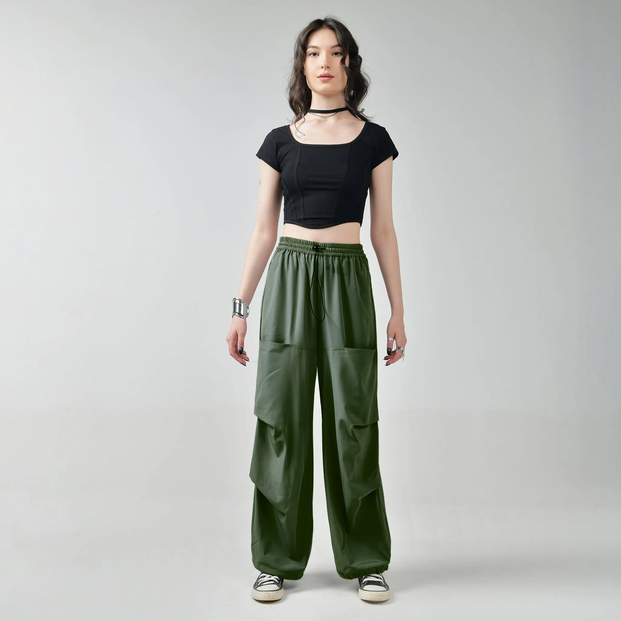 Blue & Olive Air Parachute Pants