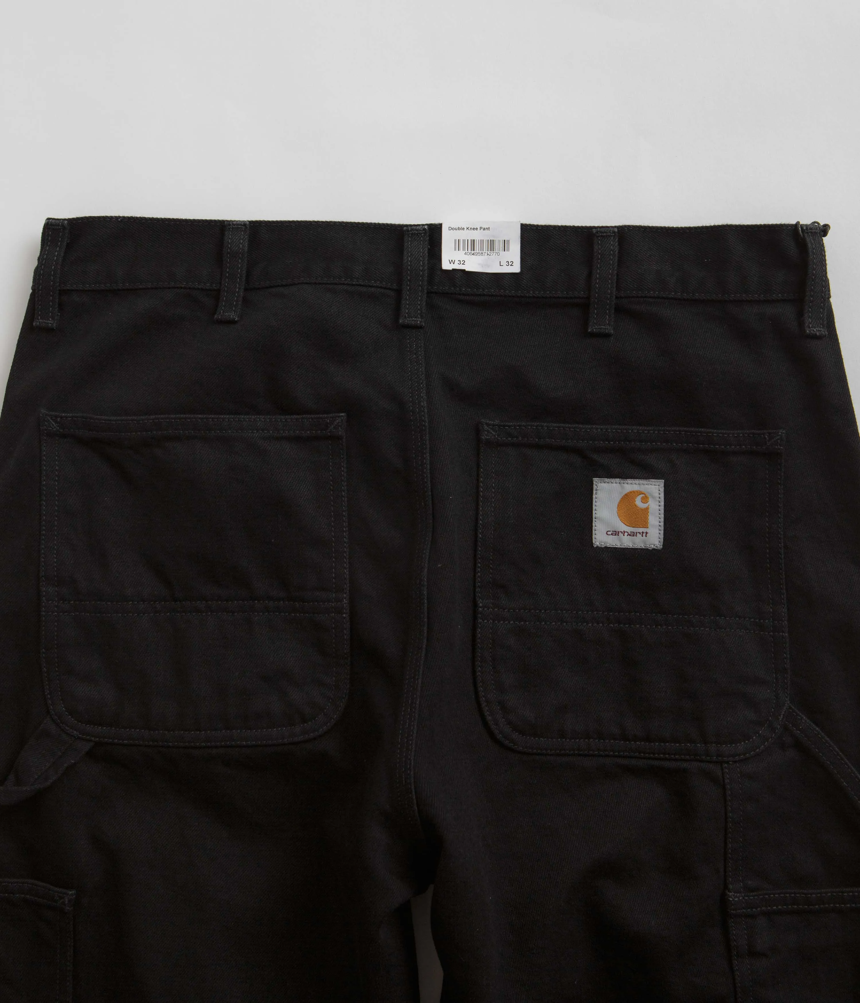 Carhartt Denim Double Knee Pants - Black Rinsed