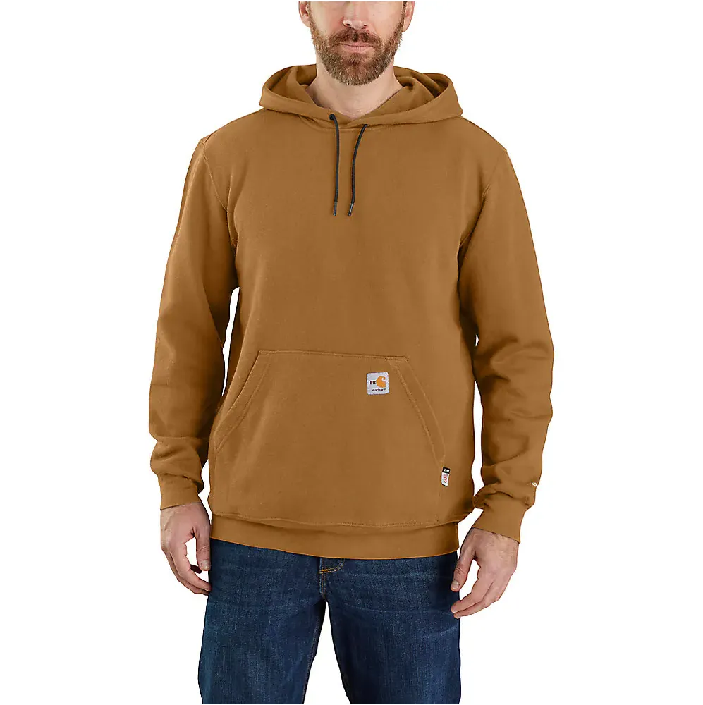 Carhartt Men's Flame-Resistant Carhartt Force Loose Fit Midweight Hooded Sweatshirt