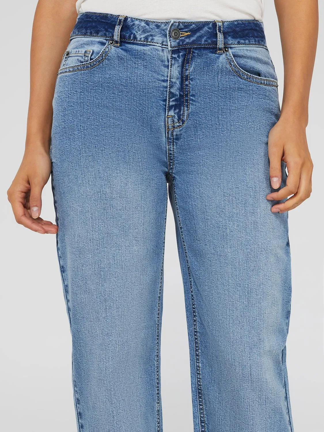 Classic Rise Straight Leg Jeans