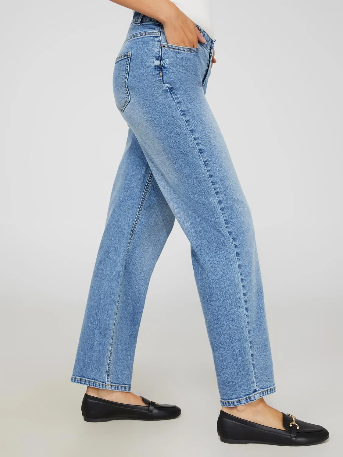 Classic Rise Straight Leg Jeans