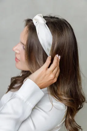 CLASSIC TOP KNOT SATIN HAIRBAND