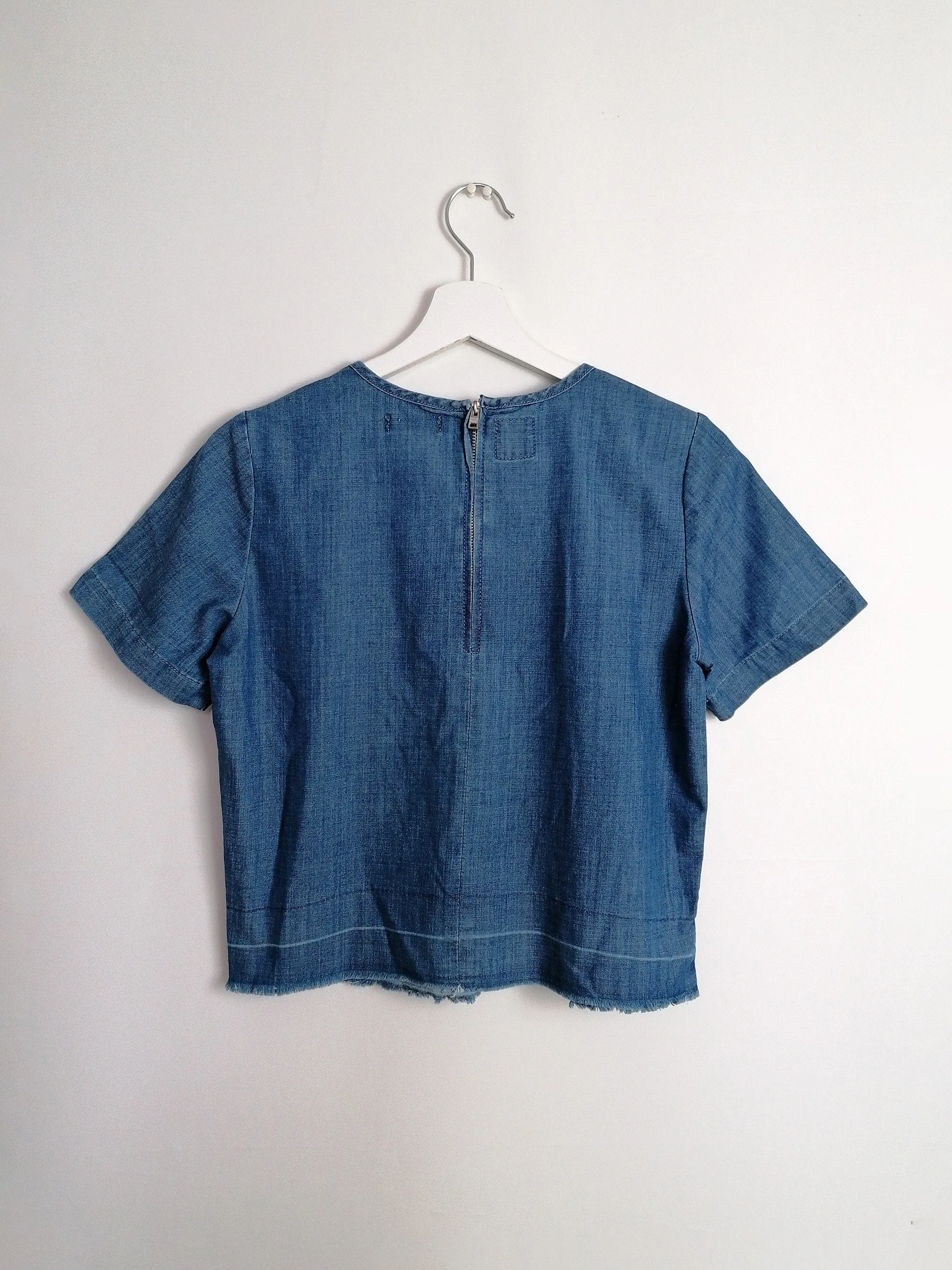 Denim Crop Top T-shirt