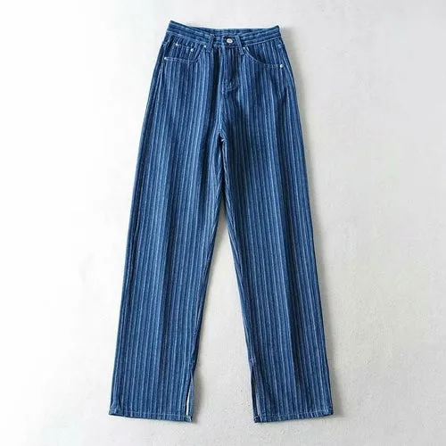 Denim Flare Pants Indie Aesthetic Long Baggy Trousers Women Harajuku