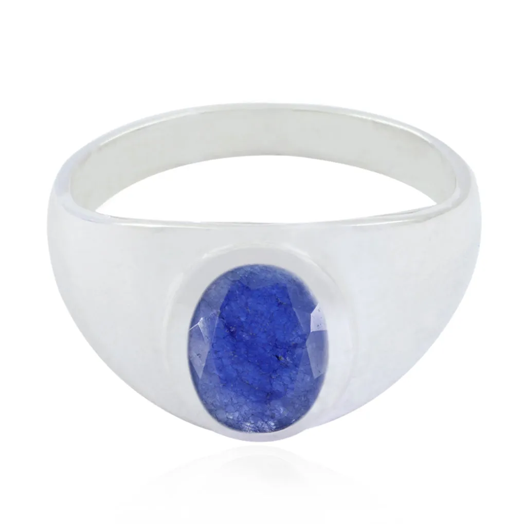 Desirable Gemstone Indiansapphire Silver Ring Jewelry Stores Online