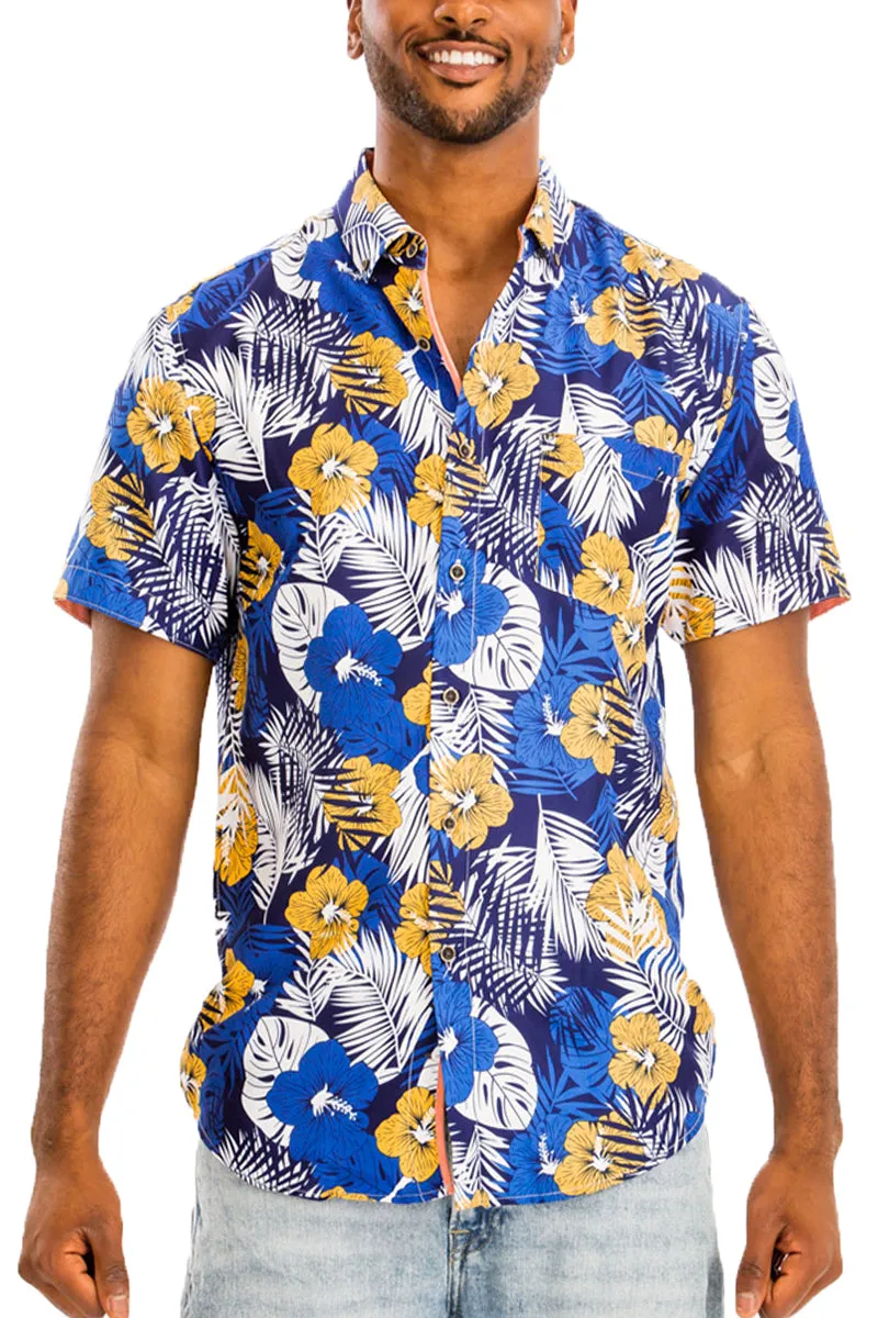 Digital Print Hawaiian Short Sleeve Shirt