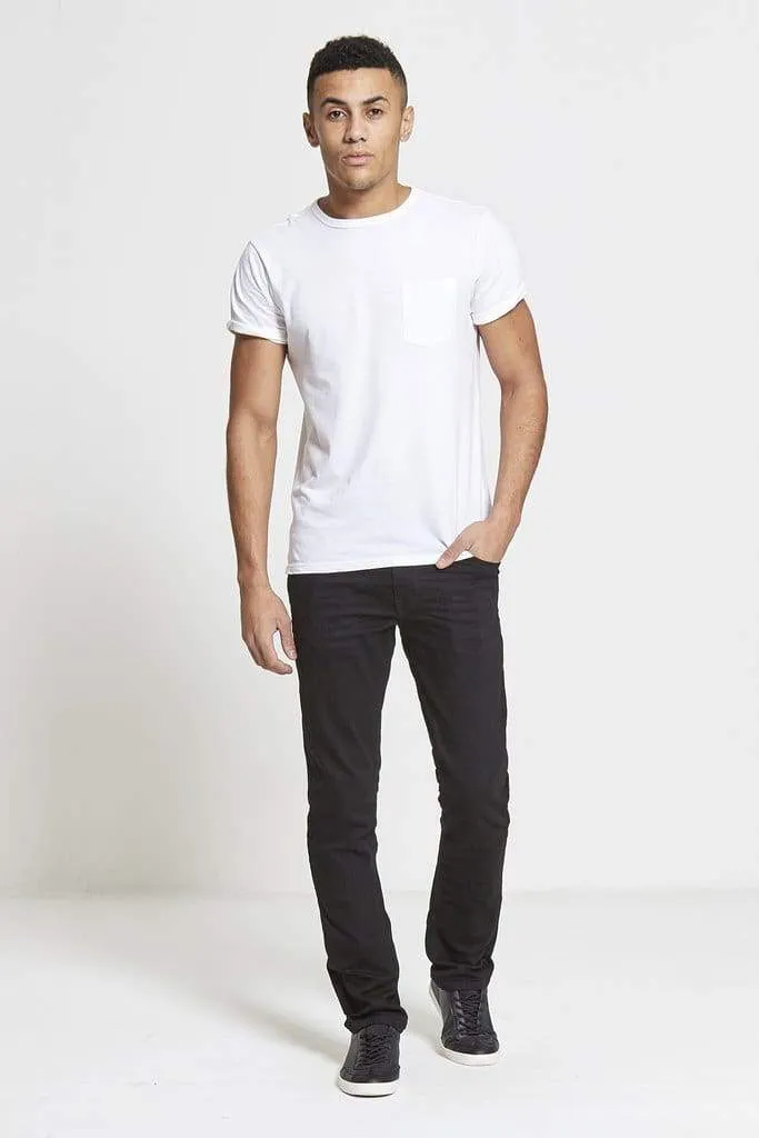 DML ACE Slim Stretch Jeans In True Black