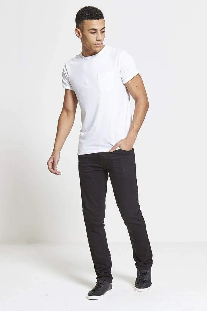 DML ACE Slim Stretch Jeans In True Black