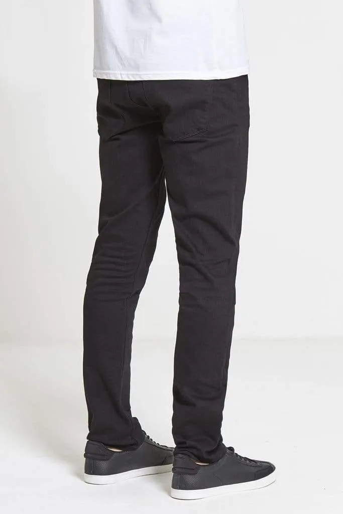 DML ACE Slim Stretch Jeans In True Black