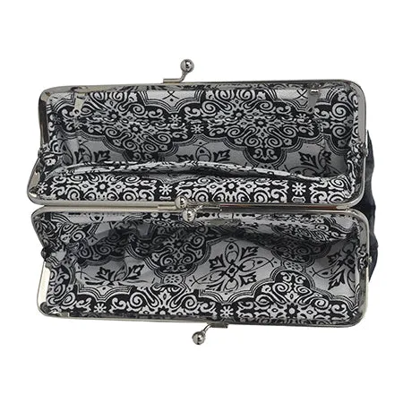 Double Frame Black NGIL Vintage Style Wallet