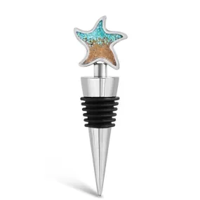 Dune Jewelry Turquoise Gradient Starfish Wine Stopper