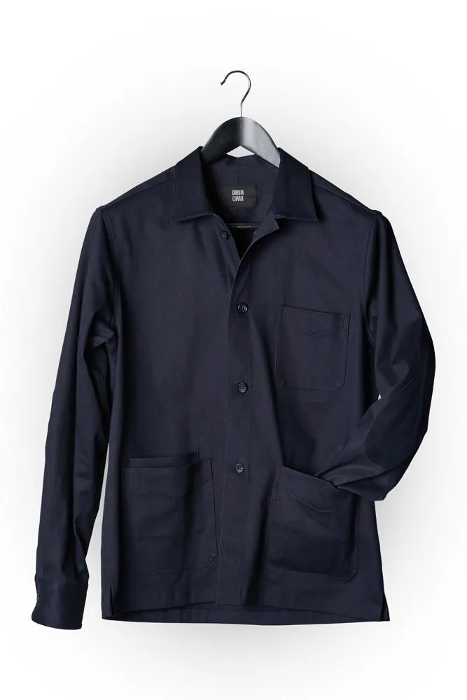 Ethan Overshirt - Dk Navy Cotton Drill