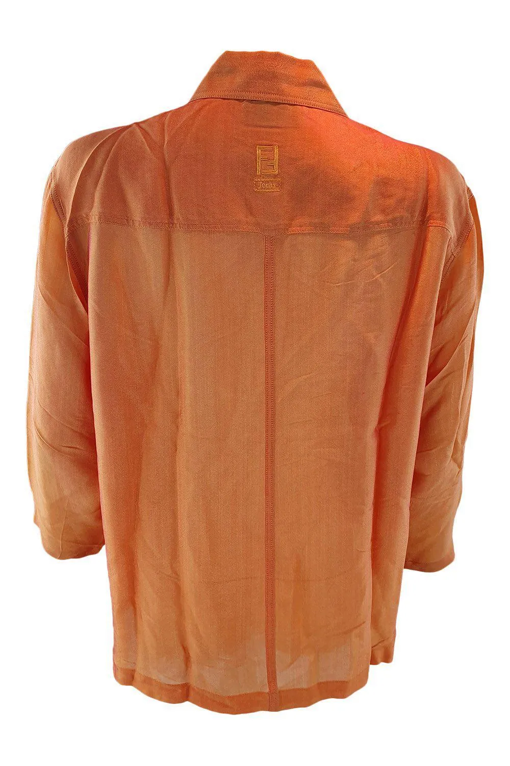 FENDI Vintage Orange Button Front Shirt (IT 44)