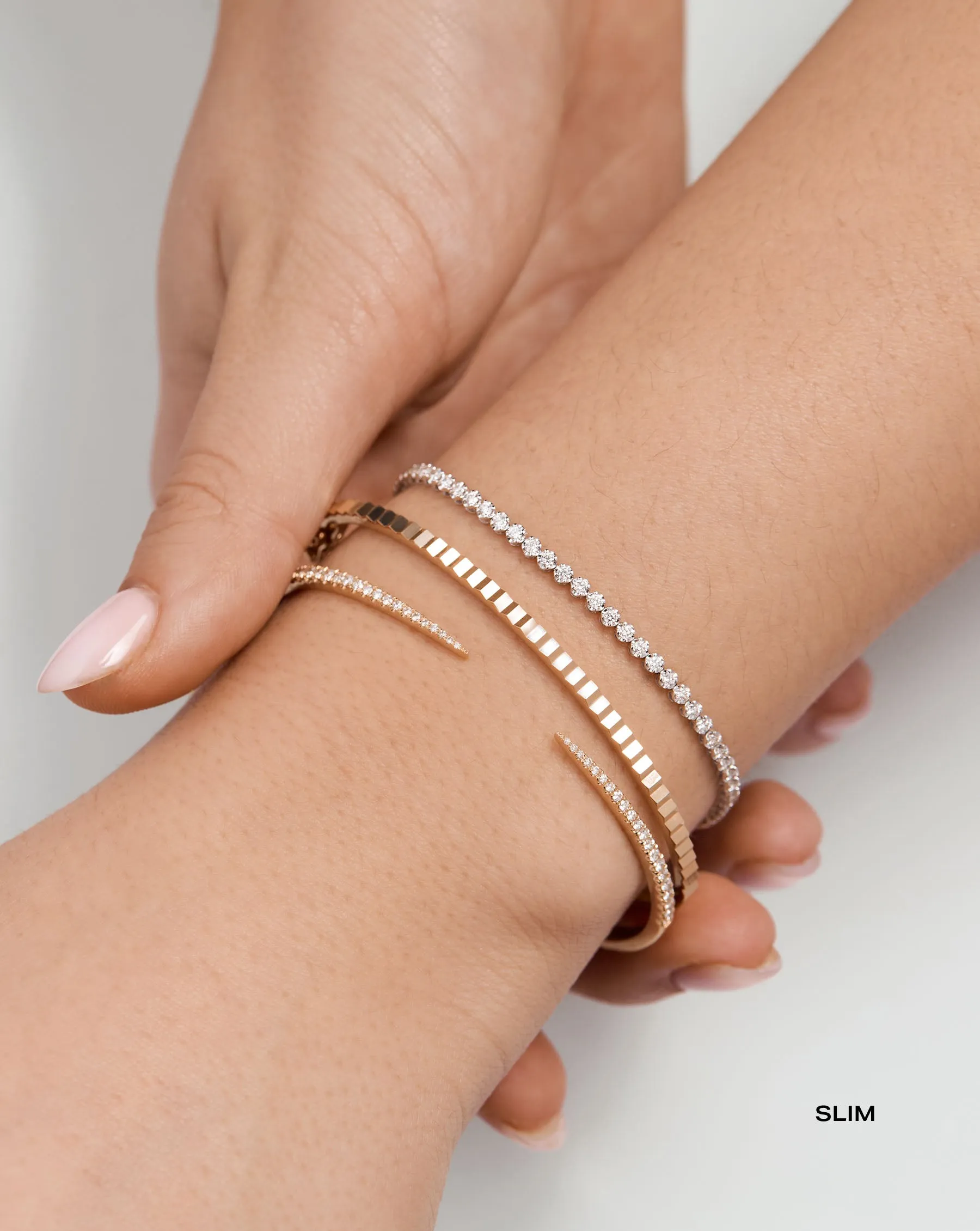 Fluted Gold Bangle