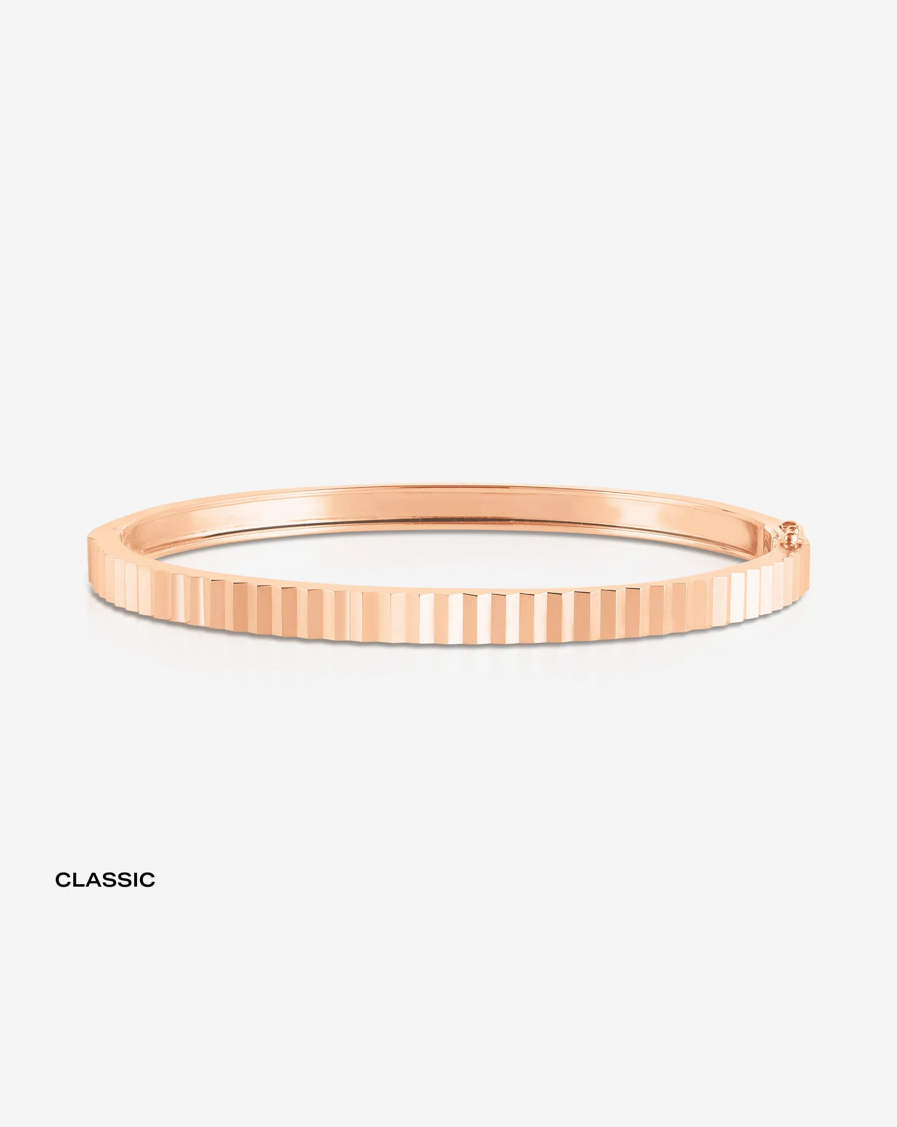 Fluted Gold Bangle