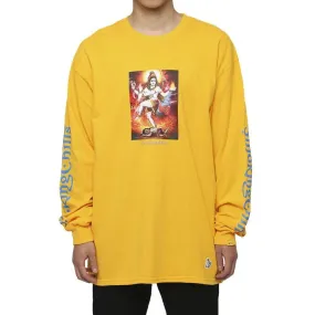 FUCKING RABBIT SMOKING CHILLUM L/S TEE -YELLOW