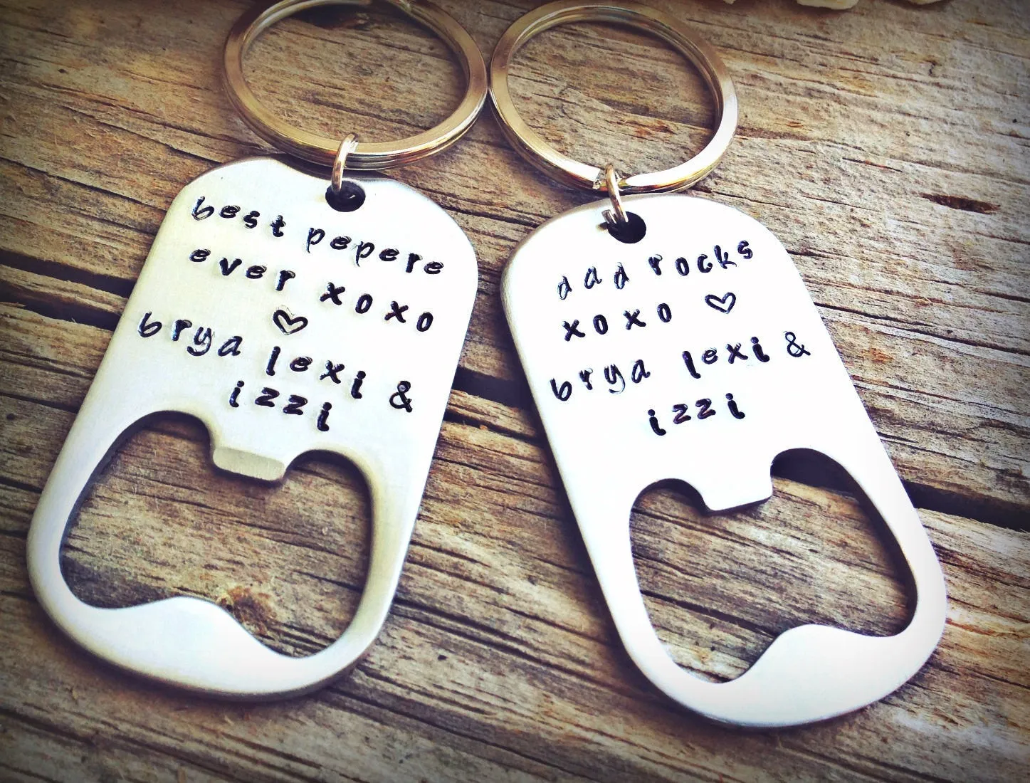 Gifts for Men,Personalized Hand Stamped Key Chains, Bottle Opener Key Chains, Groomsmen Gifts, Personalized Keychains, Gifts Men