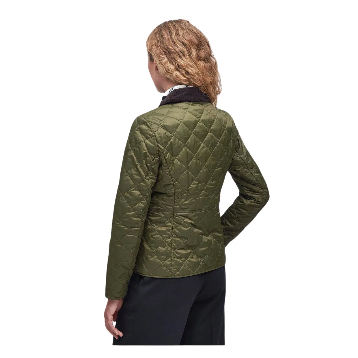 Giubbino Donna Barbour Trapuntato Deveron Quilted Verde