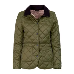 Giubbino Donna Barbour Trapuntato Deveron Quilted Verde