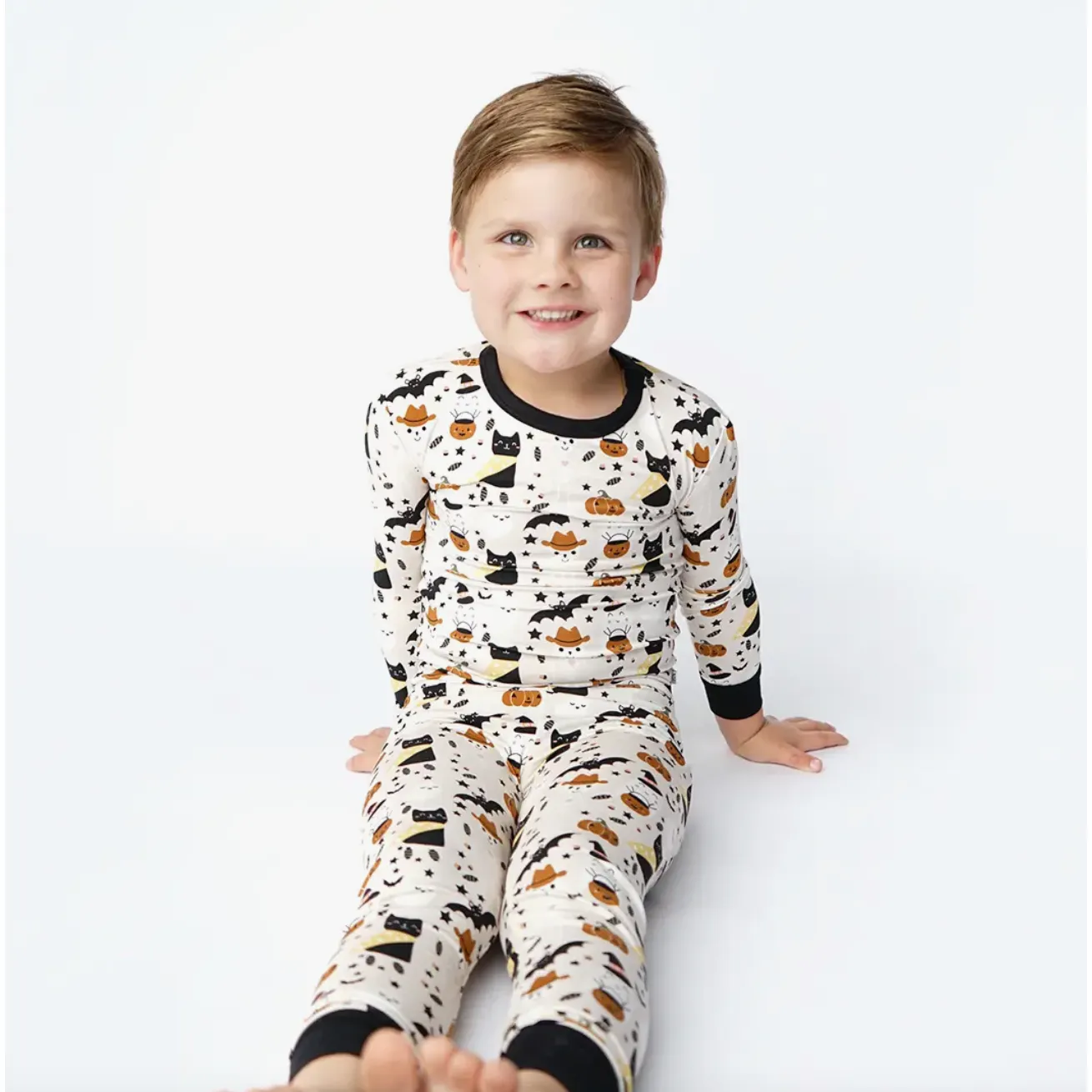 halloween bamboo toddler pajama set | spooky cute